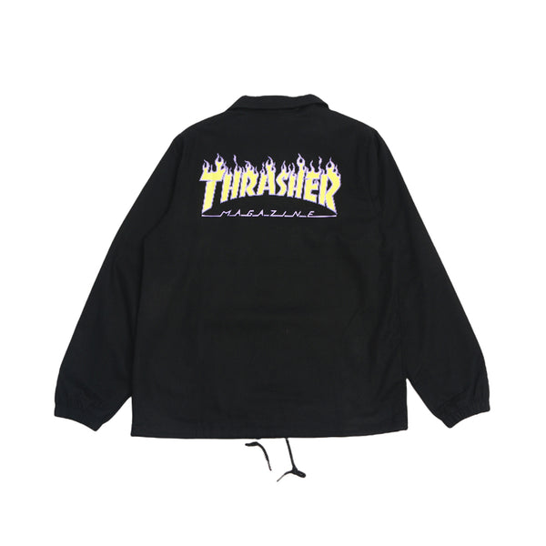 THRASHER - Flame Black Neon HD