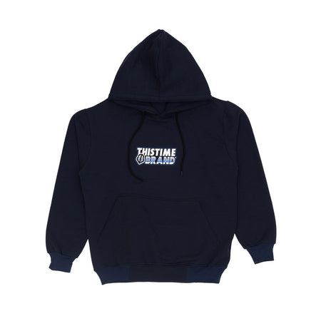 THIS TIME HOODIE FONT NAVY