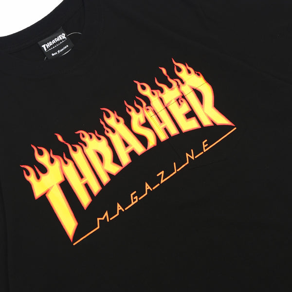 THRASHER - Burning Over Pocket Black SS