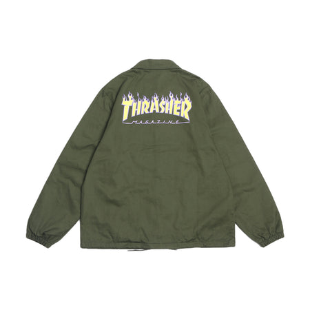 THRASHER - Intro Burner Green Coach Jacket