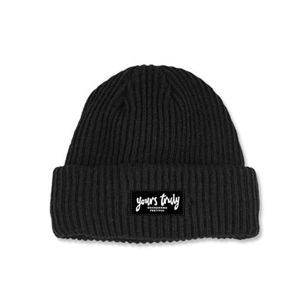 YOURS TRULY BEANIE BLACK