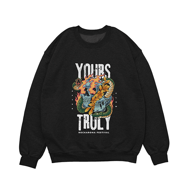 YOURS TRULY CREWNECK BLACK
