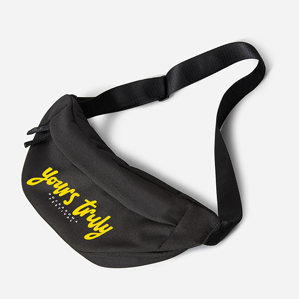 YOURS TRULY WAISTBAG BLACK