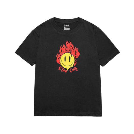 Heyho T-Shirt Fire Smile Black