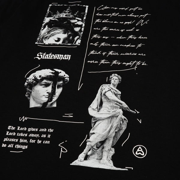 Statesman Tshirt - Mythology Black