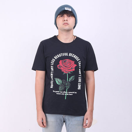Heyho T-Shirt Roses Live Black