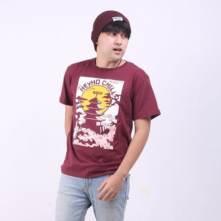 Heyho T-Shirt Authentic Jap Red Maroon